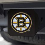 FANMATS 22757 Boston Bruins Black Metal Hitch Cover - with Metal Chrome 3D Logo Emblem – Easy Installation on Truck, SUV, Car - Ideal Gift for Die Hard NHL Fan