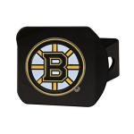 FANMATS 22757 Boston Bruins Black Metal Hitch Cover - with Metal Chrome 3D Logo Emblem – Easy Installation on Truck, SUV, Car - Ideal Gift for Die Hard NHL Fan