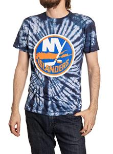Calhoun NHL Surf & Skate Mens Spiral Tie Dye T-Shirt – The Sunset Collection (New York Islanders, X-Large)