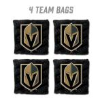 YouTheFan Officially-Licensed NHL Vegas Golden Knights Set of 4 Cornhole Bags - All Weather Regulation 6” x 6” Size - 16oz Weight - Designed in USA