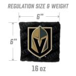 YouTheFan Officially-Licensed NHL Vegas Golden Knights Set of 4 Cornhole Bags - All Weather Regulation 6” x 6” Size - 16oz Weight - Designed in USA