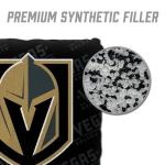 YouTheFan Officially-Licensed NHL Vegas Golden Knights Set of 4 Cornhole Bags - All Weather Regulation 6” x 6” Size - 16oz Weight - Designed in USA