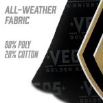 YouTheFan Officially-Licensed NHL Vegas Golden Knights Set of 4 Cornhole Bags - All Weather Regulation 6” x 6” Size - 16oz Weight - Designed in USA