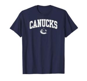 Vancouver Canucks Arch Over Navy Officially Licensed T-Shirt