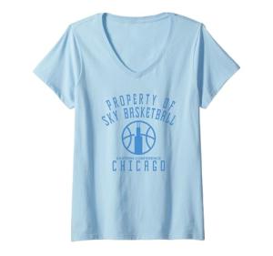 Womens WNBA Property Of Chicago Sky Licensed V-Neck T-Shirt