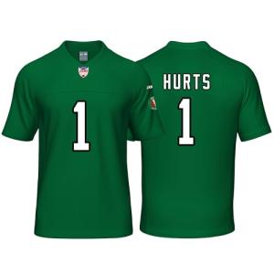 Custom Mens/Youth Football Jalen Stitched T-Shirt for Sports Fan Hurts Green No Brand/Logos