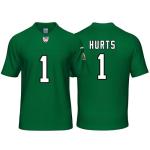 Custom Mens/Youth Football Jalen Stitched T-Shirt for Sports Fan Hurts Green No Brand/Logos
