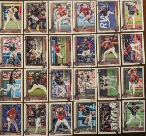Arizona Diamondbacks 2025 Topps Complete Mint Hand Collated 24 Card Team Set Featuring Corbin Carroll Zac Gallen and Ketel Marte with Yilber Diaz, Del Castillo and Cristian Mena Rookie Cards Plus
