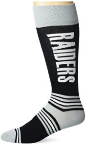 For Bare Feet FBF NFL Las Vegas Raiders Unisex Go Team Dress Sock Team Color OSFM (V-5057-F16-O-GT-782440)