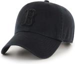 47 Brand MLB Black Black Primary Logo Clean Up Adjustable Baseball Cap Hat, Adult One Size Fits All - Boston Red Sox