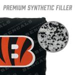 YouTheFan Officially-Licensed NFL Cincinnati Bengals Set of 4 Cornhole Bags - All Weather Regulation 6” x 6” Size - 16oz Weight - Designed in USA