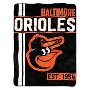 MLB Baltimore Orioles Micro Raschel Throw, One Size, Multicolor