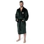 Northwest NFL Green Bay Packers Adult Unisex Silk Touch Bathrobe, Large/X-Large, Dark Green, Officially Licensed Loungewear, Soft Plush Polyester