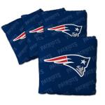YouTheFan Officially-Licensed NFL New England Patriots Set of 4 Cornhole Bags - All Weather Regulation 6” x 6” Size - 16oz Weight - Designed in USA