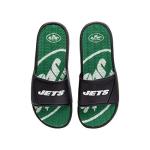 FOCO New York Jets NFL Mens Wordmark Gel Slides - M