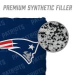 YouTheFan Officially-Licensed NFL New England Patriots Set of 4 Cornhole Bags - All Weather Regulation 6” x 6” Size - 16oz Weight - Designed in USA