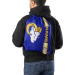 FOCO Los Angeles Rams NFL Big Logo Drawstring Backpack