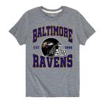 Junk Food Kids' Soft Cotton Blend Crew Neck T-Shirt, Baltimore Ravens-Athletic Heather Small