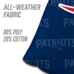 YouTheFan Officially-Licensed NFL New England Patriots Set of 4 Cornhole Bags - All Weather Regulation 6” x 6” Size - 16oz Weight - Designed in USA