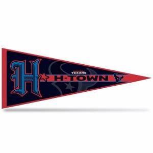 Rico Industries NFL Football Houston Texans Alternate Logo 12" x 30" Felt Wall Décor Pennant - Great for Home/Bed Room/Man Cave Décor