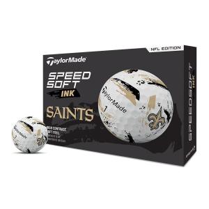 TaylorMade Golf Speed Soft Ink NFL New Orleans Saints Dozen