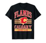Calgary Flames Hockey Club Black Officially Licensed T-Shirt