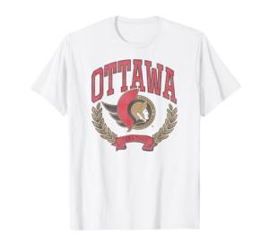 Ottawa Senators Vintage Victory White Officially Licensed T-Shirt