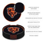 Rico Industries NFL Football Chicago Bears Classic Favorites: PVC Coaster Set (4-Pack)