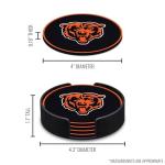 Rico Industries NFL Football Chicago Bears Classic Favorites: PVC Coaster Set (4-Pack)