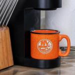 Rico Industries NHL Hockey New York Islanders Orange Speckle 12oz Laser Engraved Campfire Mug