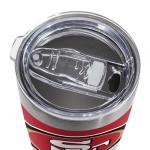 Rico Industries NFL Football San Francisco 49ers 20oz Stainless Steel Tumbler with Lid - Great For Coffee, Tea, Water or Cocktails