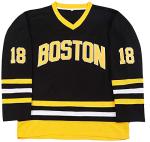 Boston Happy Gilmore #18 Adam Sandler 1996 Movie Ice Hockey Jersey Stitched Letters and Numbers S-XXXL