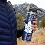 Rico Industries NHL Hockey Toronto Maple Leafs 22oz Stainless Steel Tumbler with Lid - Great For Coffee, Tea, Water or Cocktails