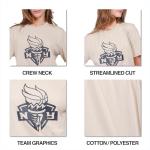 Ultra Game WNBA Official Womens Super Soft Fashion T-Shirt, Las Vegas Aces, Sand, Small