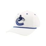 Vancouver Canucks NHL Officially Licensed Rope Hat Snapback Memento White