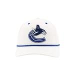 Vancouver Canucks NHL Officially Licensed Rope Hat Snapback Memento White