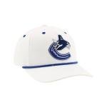 Vancouver Canucks NHL Officially Licensed Rope Hat Snapback Memento White