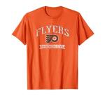 Philadelphia Flyers Vintage Hockey T-Shirt - NHL Officially Licensed - Orange, Small, Unisex-Adults/Kids