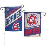 Atlanta Braves WinCraft Cooperstown Edition Team Logo Premium 2 Sided Garden Flag, 12" x 18"