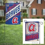 Atlanta Braves WinCraft Cooperstown Edition Team Logo Premium 2 Sided Garden Flag, 12" x 18"