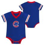 MLB Newborn & Infants 0-24 Months Official Primary Logo Creeper Romper Jersey (US, Age, 6 Months, 9 Months, Chicago Cubs - Blue)