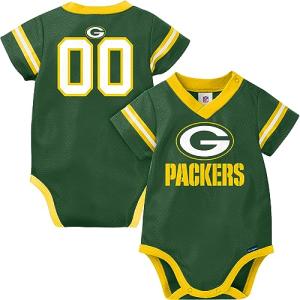 NFL Green Bay Packers Baby-Boy Dazzle Bodysuit, Team Color, 3-6 Months (138781160PKR06M-308)