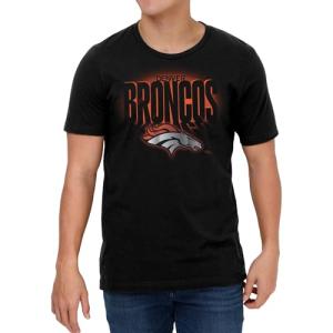 FOCO Denver Broncos NFL Team Logo Floodlight Short Sleeve T-Shirt, Black