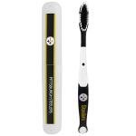 Siskiyou Sports NFL Pittsburgh Steelers Unisex Travel Set Toothbrush and Travel Case, White, One Size