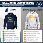 Team Fan Apparel NFL Gameday Adult Hooded Sweatshirt, Pro Football Fleece Hoodie Pullover Sweatshirt (Seattle Seahawks - Navy, Medium)
