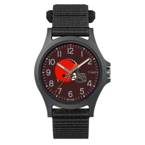 Timex Men's NFL Pride 40mm Watch – Cleveland Browns with Black FastWrap Strap
