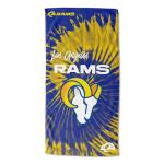 Northwest NFL Los Angeles Rams Unisex-Adult Beach Towel, 30" x 60", Psychedelic