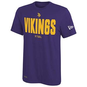 New Era NFL Football Men's Grids Primary Team Color Short Sleeve T-Shirt, Minnesota Vikings, X-Large