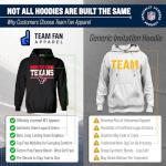 Team Fan Apparel NFL Adult Gameday Charcoal Hooded Sweatshirt - Cotton & Polyester - Stay Warm & Represent Your Team in Style (Houston Texans - Charcoal, Large)