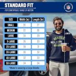 Team Fan Apparel NFL Gameday Adult Hooded Sweatshirt, Pro Football Fleece Hoodie Pullover Sweatshirt (Seattle Seahawks - Navy, Medium)